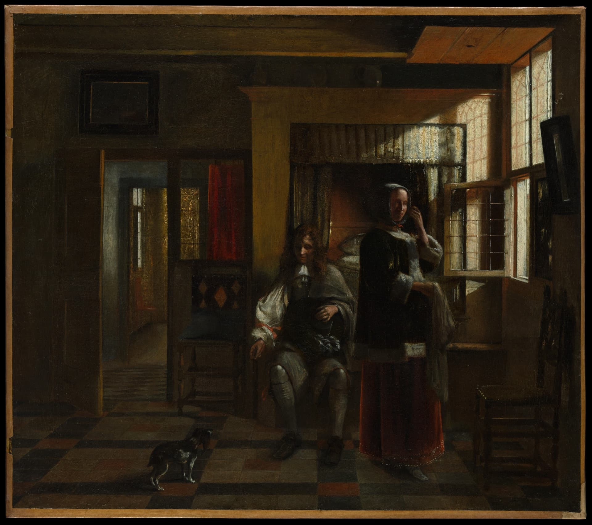 Classical biblical art by Pieter de Hooch